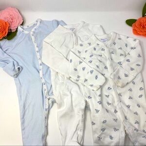 Ralph Lauren Set 3, 6 Month Button Onesie Blue